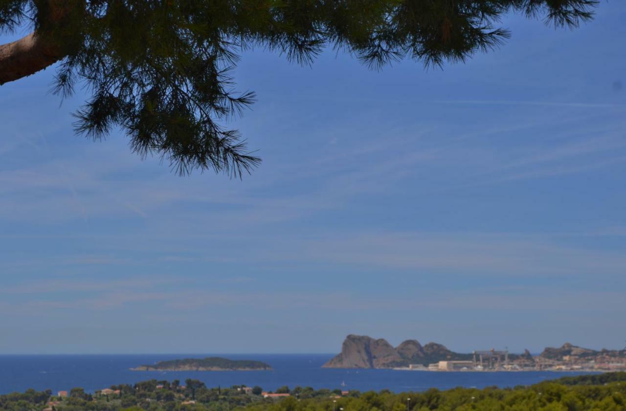 Gite Vue Mer La Cadiere-d'Azur Exteriér fotografie